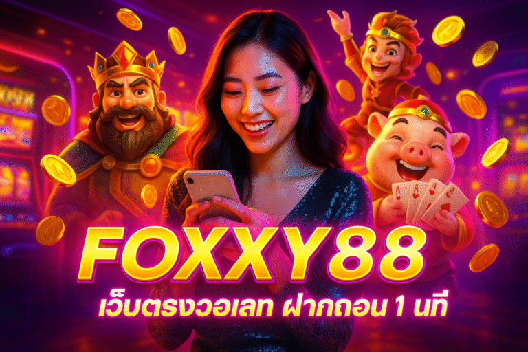 FOXXY88 เว็บตรงวอเลท ฝากถอนง่ายใน 1 นาที