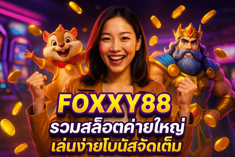 FOXXY88 รวมสล็อตค่ายใหญ่ เล่นง่ายโบนัสจัดเต็ม