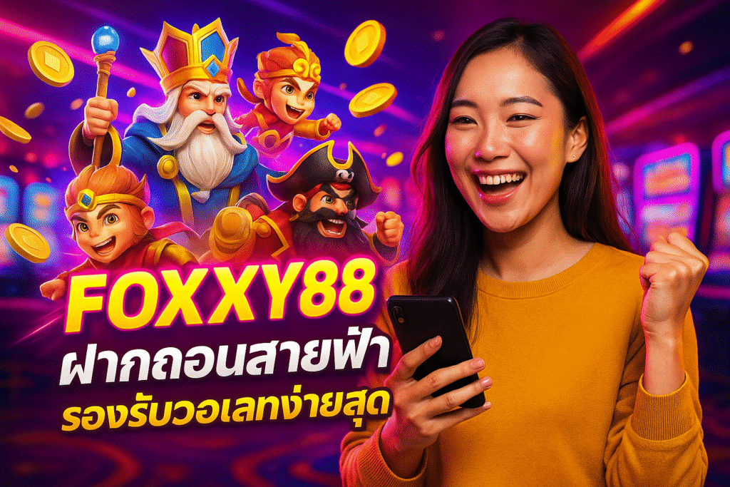 FOXXY88 ฝากถอนสายฟ้า รองรับวอเลทง่ายสุด